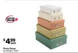 Michaels Photo Boxes by Simply Tidy offer