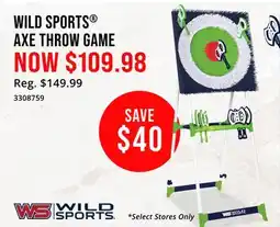 Cabela's WILD SPORTS AXE THROW GAME offer