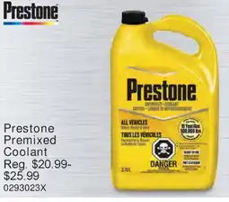 PartSource Prestone Premixed Coolant offer