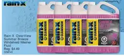 PartSource Rain-X ClearView Summer Breeze Windshield Washer Fluid offer