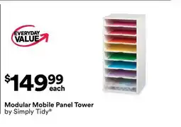 Michaels Modular Mobile Panel Tower by Simply Tidy offer