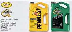 PartSource Pennzoil or Quaker State Conventional Oil offer