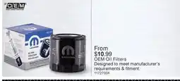 PartSource OEM Oil Filters offer