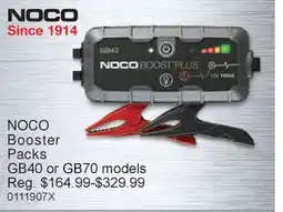 PartSource NOCO Booster Packs GB40 or GB70 models offer