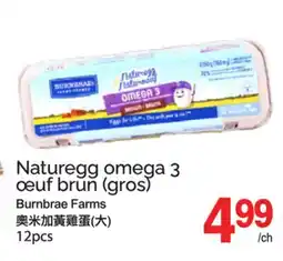 T&T Supermarket NATUREGG OMEGA 3 ŒUF BRUN (GROS) BURNBRAE FARMS, 12PCS offer