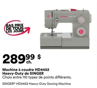 Michaels Machine à coudre HD4452 Heavy-Duty de SINGER offer