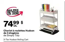 Michaels Chariot à roulettes Hudson de 3 étagères de Simply Tidy offer
