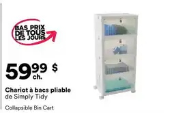 Michaels Chariot à bacs pliable de Simply Tidy offer