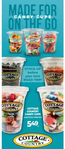 Vince's Market Cottage country candy cups offer