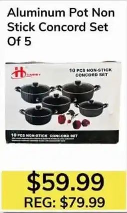 Oma Fresh Foods Aluminum Pot Non Stick Concord Set offer