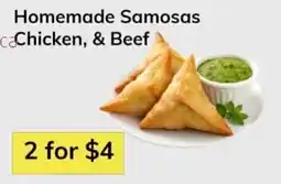 Oma Fresh Foods Homemade Samosas Chicken & Beef offer