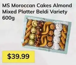 Oma Fresh Foods MS Moroccan Cakes Almond Mixed Platter Beldi Variety offer