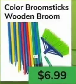 Oma Fresh Foods Color Broomsticks Wooden Broom offer