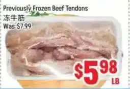 FreshLand Supermarket Previously Frozen Beef Tendons offer