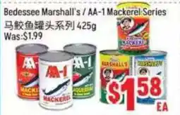 FreshLand Supermarket Bedessee Marshall's/ AA-1 Mackerel Series offer