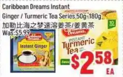 FreshLand Supermarket Caribbean Dreams Instant Ginger/ Turmeric Tea Series offer