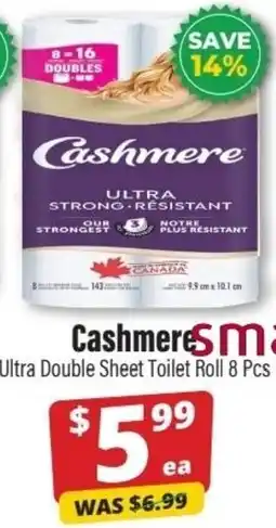 Iqbal Foods Cashmere Ultra Double Sheet Toilet Roll offer