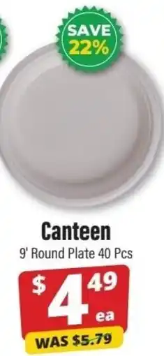 Iqbal Foods Canteen 9' Round Plate offer