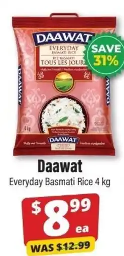 Iqbal Foods Daawat Everyday Basmati Rice offer
