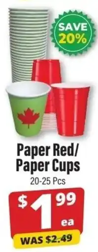 Iqbal Foods Paper Red/ Paper Cups offer