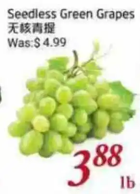 Tone Tai Supermarket Seedless Green Grapes offer