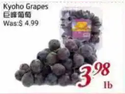 Tone Tai Supermarket Kyoho Grapes offer