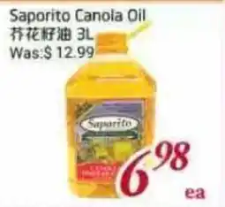 Tone Tai Supermarket Saporito Canola Oil offer