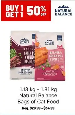Ren’s Pets Depot Natural Balance Bags of Cat Food offer