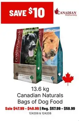 Ren’s Pets Depot 13.6 kg Canadian Naturals Bags of Dog Food offer