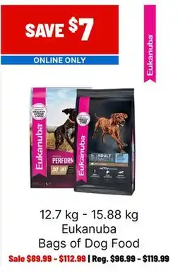 Ren’s Pets Depot Eukanuba Bags of Dog Food offer