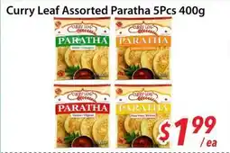 Bestco Food Mart Curry Leaf Assorted Paratha 5Pcs offer