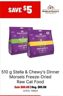 Ren’s Pets Depot Stella & Chewy's Dinner Morsels Freeze-Dried Raw Cat Food offer