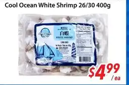 Bestco Food Mart Cool Ocean White Shrimp 26/30 offer