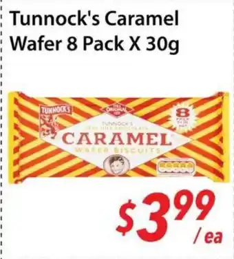 Bestco Food Mart Tunnock's Caramel Wafer 8 Pack X 30g offer