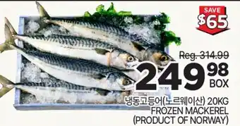H-Mart FROZEN MACKEREL offer