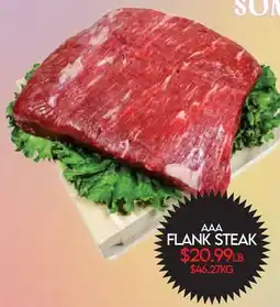 Fiesta Farms AAA FLANK STEAK offer