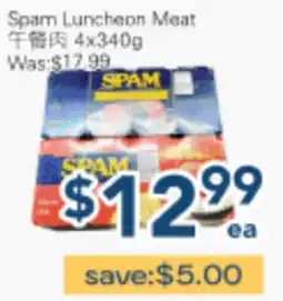 Oceans Fresh Food Market Spam Luncheon Meat offer