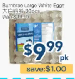Oceans Fresh Food Market Burnbrae Large White Eggs offer