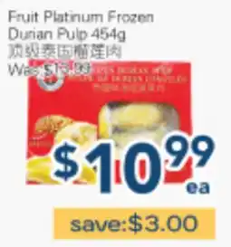 Oceans Fresh Food Market Fruit Platinum Frozen Durian Pulp offer