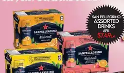 Fiesta Farms SAN PELLEGRINO ASSORTED DRINKS offer