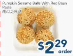 Oceans Fresh Food Market Pumpkin Sesame Balls With Red Bean Paste offer