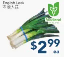 Oceans Fresh Food Market English Leek offer