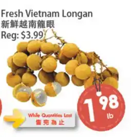 Fresh Palace Supermarket Fresh Vietnam Longan offer