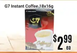 Nations Fresh Foods G7 Instant Coffee offer