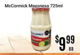 Nations Fresh Foods McCormick Mayonesa offer