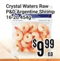 Nations Fresh Foods Crystal Waters Raw P&D Argentine Shrimp offer