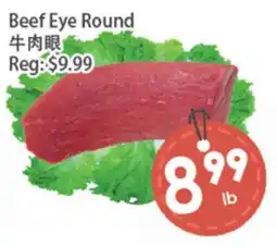 Fresh Palace Supermarket Beef Eye Round offer