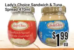 Nations Fresh Foods Lady's Choice Sandwich & Tuna Spread offer