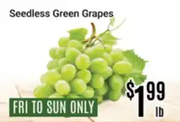 Nations Fresh Foods Seedless Green Grapes offer