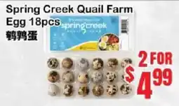 Oceans Fresh Food Market Spring Creek Quail Farm Egg offer